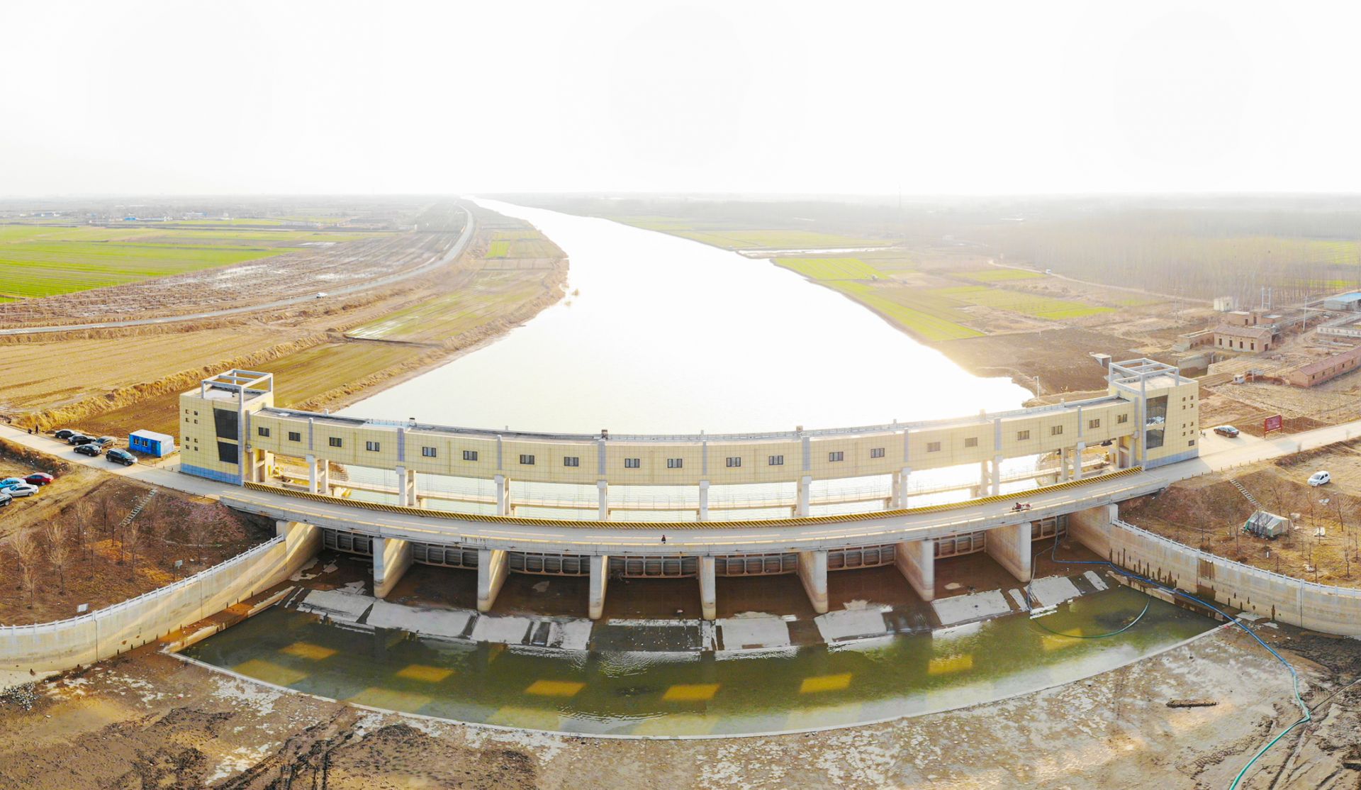 马颊河李家桥水闸. 记者 刘振兴 摄