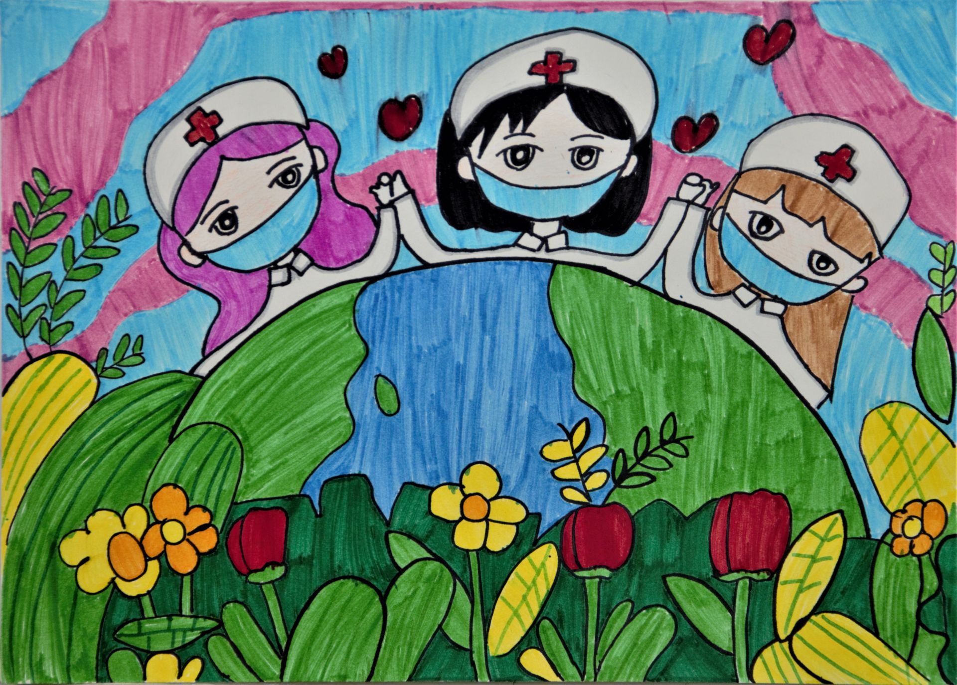 孩子们的画抗疫必胜德城小画家作品小辑