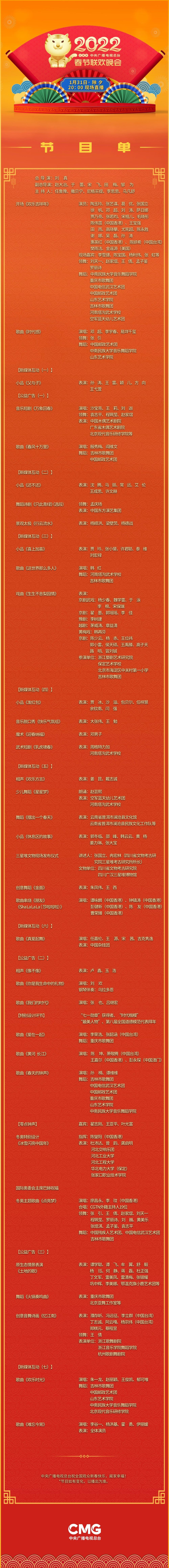 贵州春晚节目单2022图片