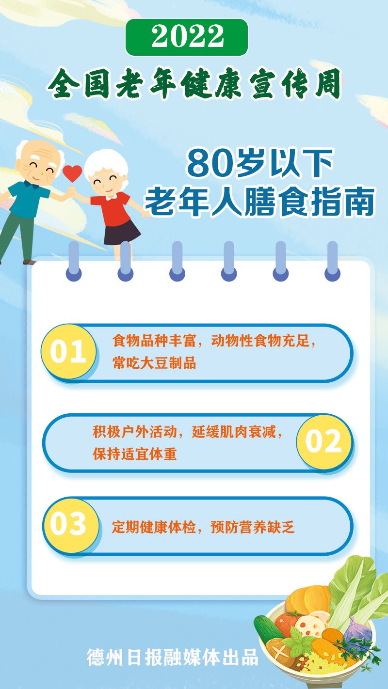 海报全国老年健康宣传周改善老年营养促进老年健康